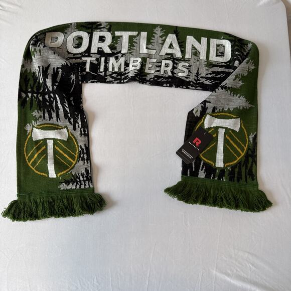 Portland Timbers NWT MLS Scarf Game Day Double Sided Winter Oregon Soccer Fan - Picture 1 of 8